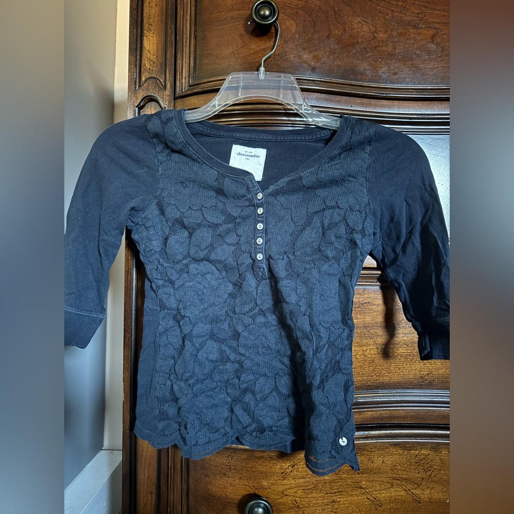Abercrombie & Fitch Blue Lace Top